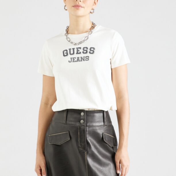 GUESS JEANS Tricou  nisipiu / gri grafit / gri deschis