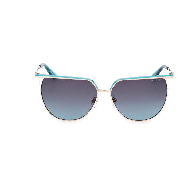 GUESS Ochelari de soare  albastru aqua / auriu