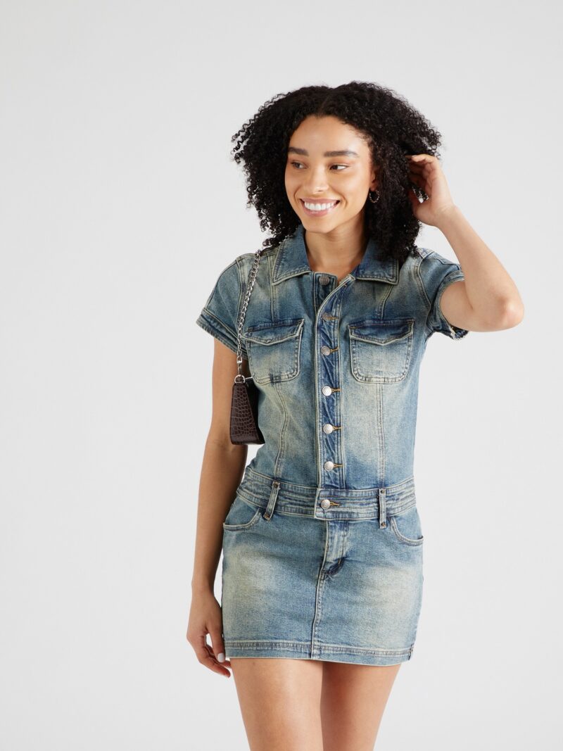 GUESS Originals Rochie tip bluză 'GO'  albastru denim