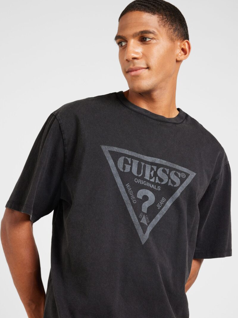 GUESS Originals Tricou  gri / negru preţ