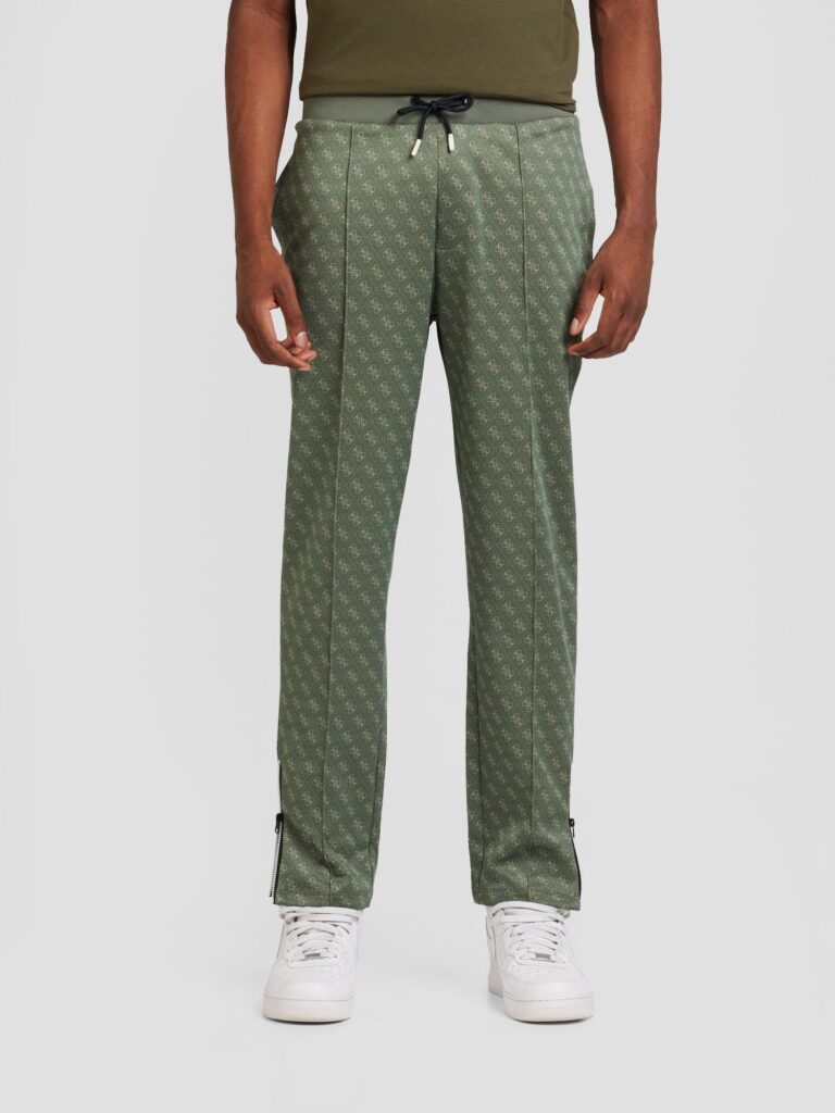 GUESS Pantaloni 'KORBIN'  bej / verde stuf preţ