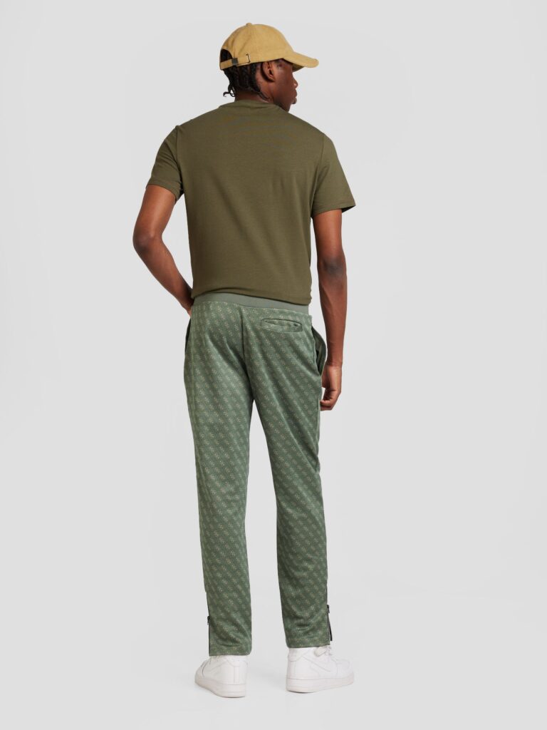 GUESS Pantaloni 'KORBIN'  bej / verde stuf