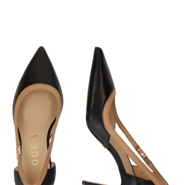 GUESS Pumps 'RICKY'  maro cămilă / negru