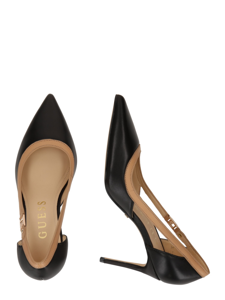 GUESS Pumps 'RICKY'  maro cămilă / negru