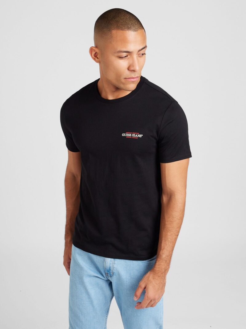 GUESS Tricou 'American Tradition'  roșu / negru / alb preţ