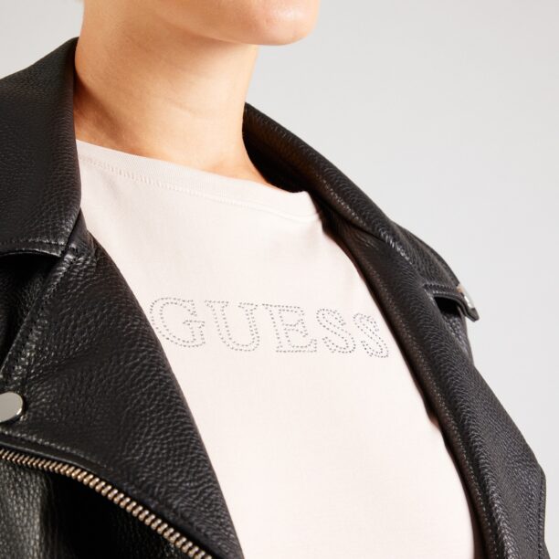 Preţ GUESS Tricou 'BRIANA'  bej deschis / argintiu