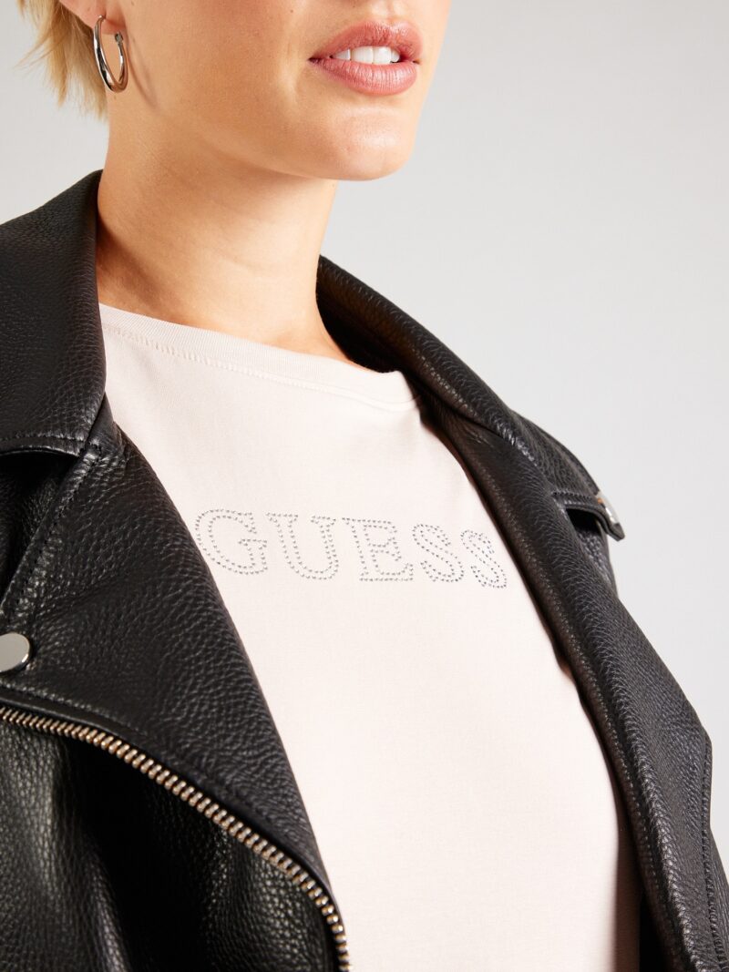 Preţ GUESS Tricou 'BRIANA'  bej deschis / argintiu