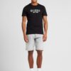 GUESS Tricou 'CLASSIC'  negru / alb