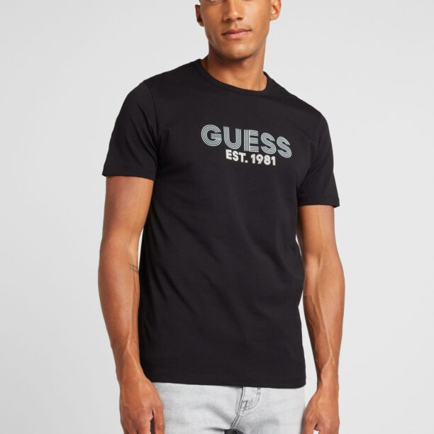 Cumpăra GUESS Tricou 'CLASSIC'  negru / alb