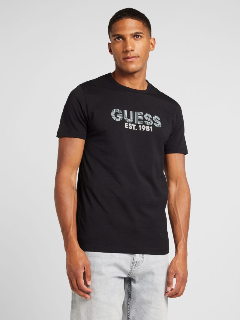 Cumpăra GUESS Tricou 'CLASSIC'  negru / alb