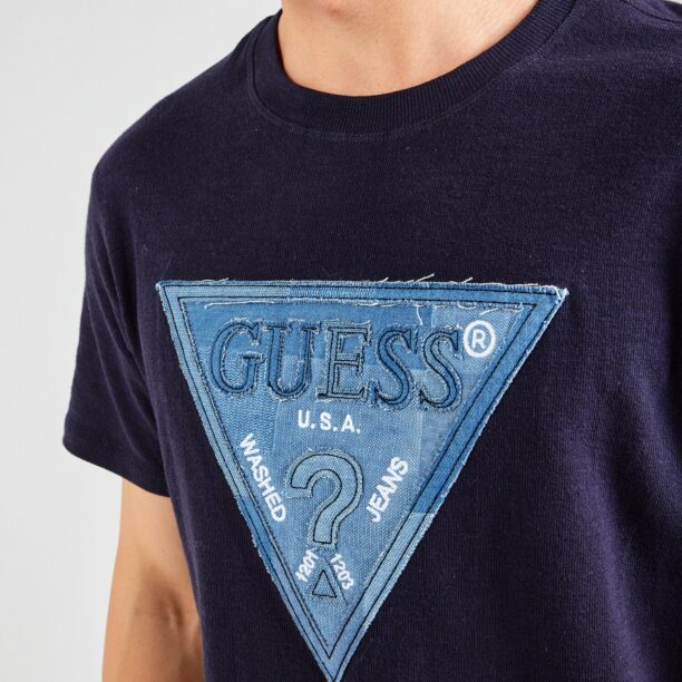 Preţ GUESS Tricou  albastru marin / albastru denim / alb