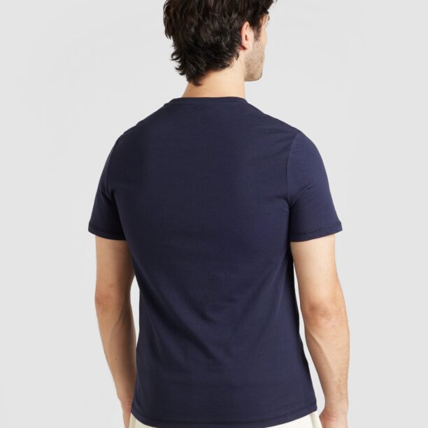 GUESS Tricou  bleumarin / grej / alb