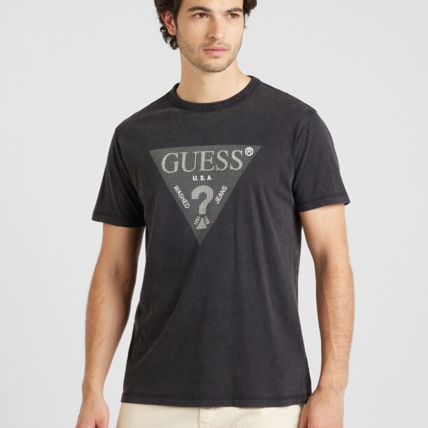 GUESS Tricou  gri / negru / alb murdar preţ