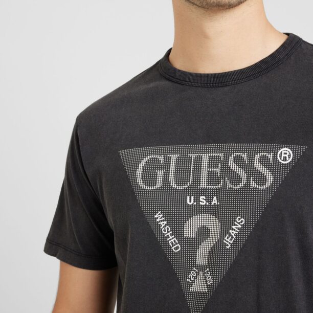 Preţ GUESS Tricou  gri / negru / alb murdar