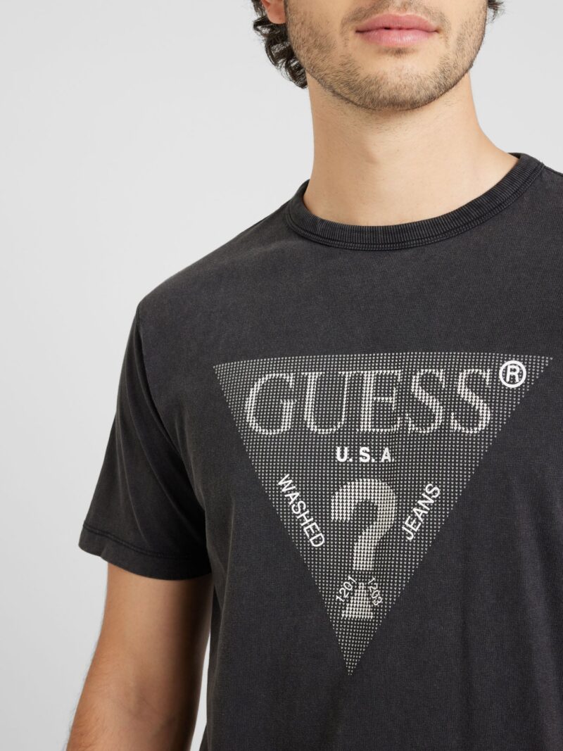 Preţ GUESS Tricou  gri / negru / alb murdar