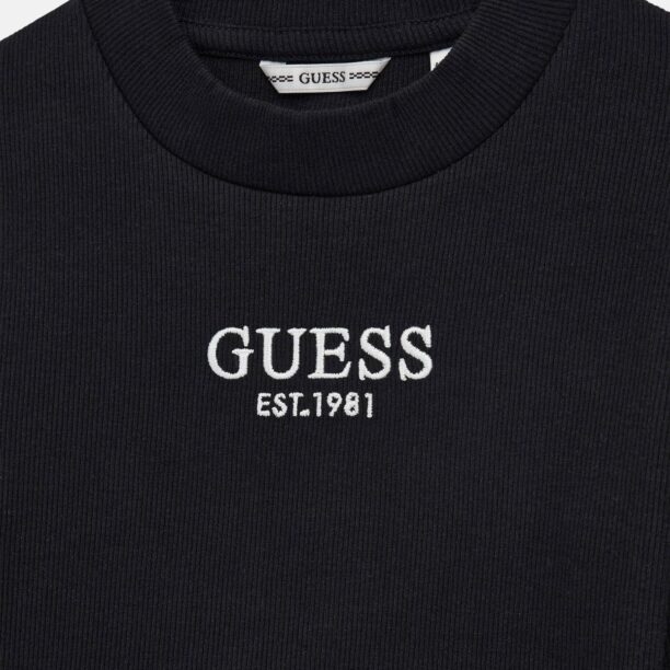 GUESS Tricou  negru / alb preţ