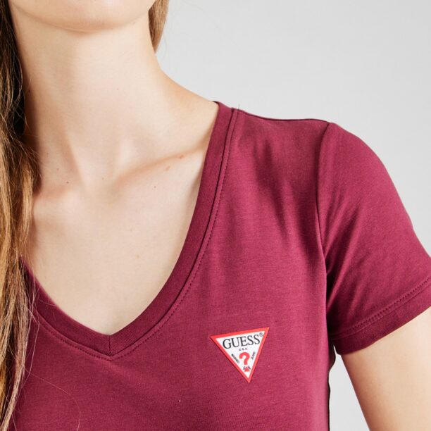 Cumpăra GUESS Tricou  roșu burgundy