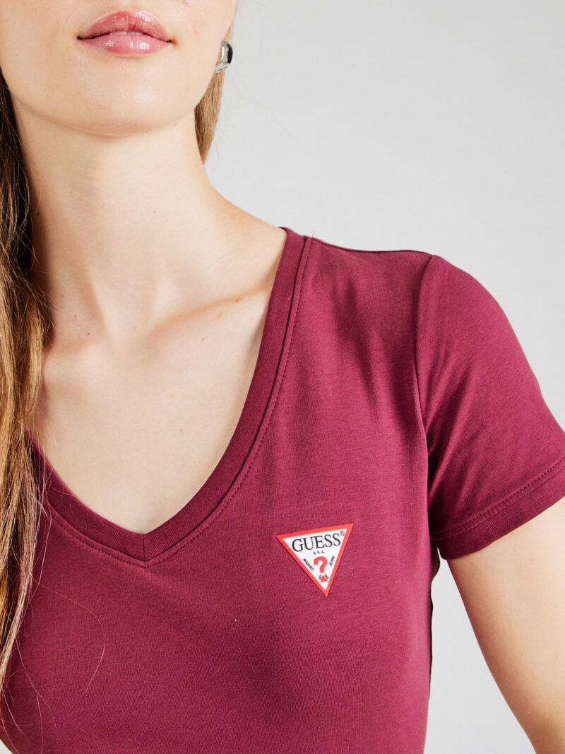 Cumpăra GUESS Tricou  roșu burgundy