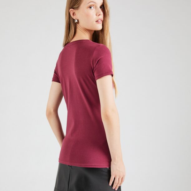 Preţ GUESS Tricou  roșu burgundy