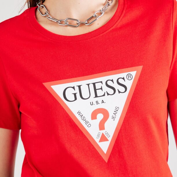 Preţ GUESS Tricou  roșu / roșu pepene / negru / alb