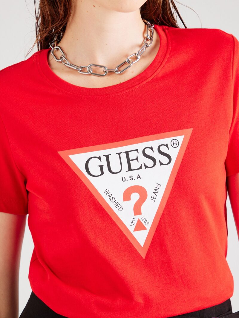 Preţ GUESS Tricou  roșu / roșu pepene / negru / alb