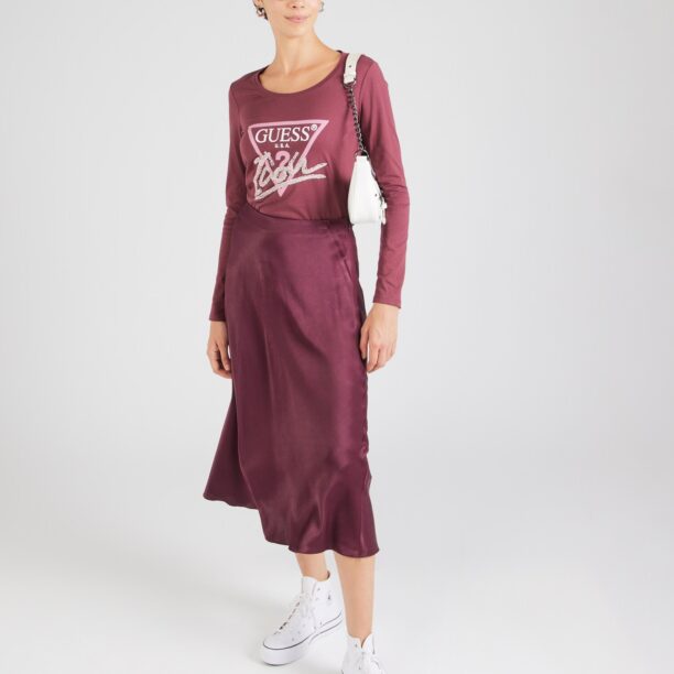 Cumpăra GUESS Tricou  roz / roșu burgundy / argintiu / alb