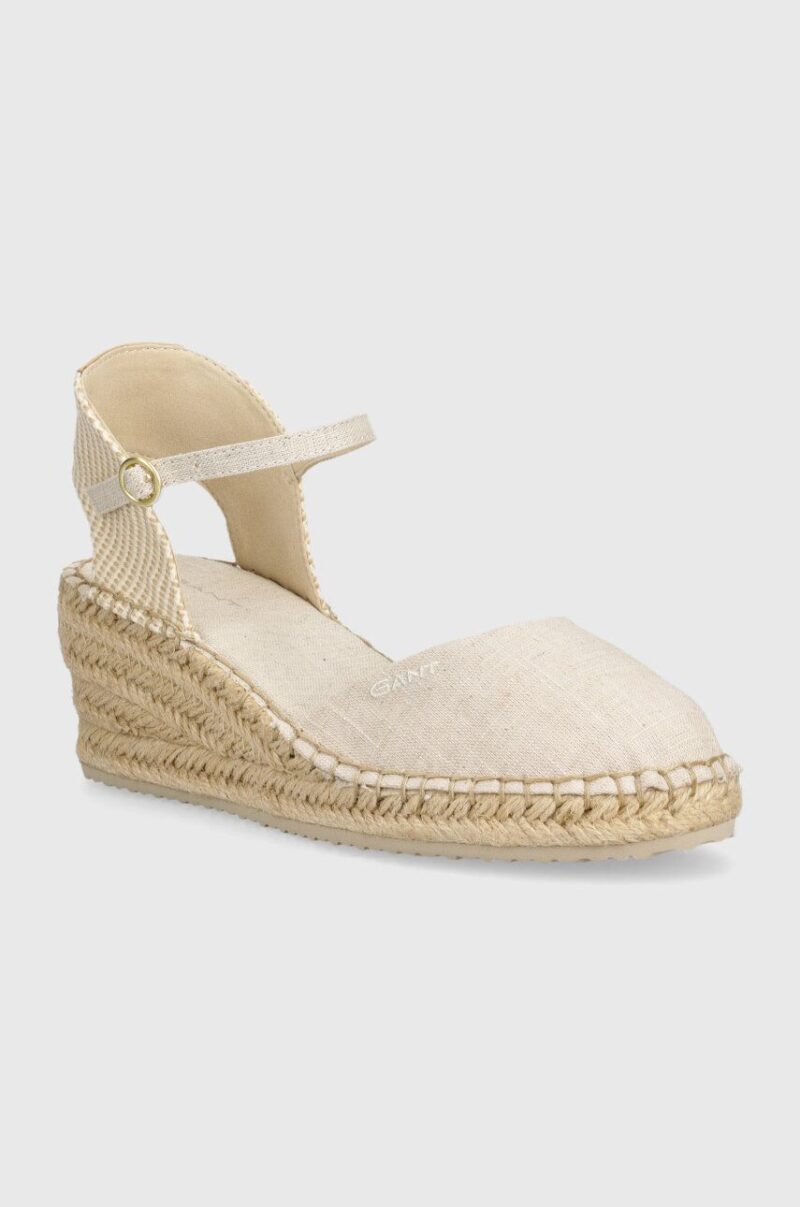 Gant espadrile Luliza culoarea bej