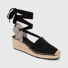 Gant espadrile Luliza culoarea negru