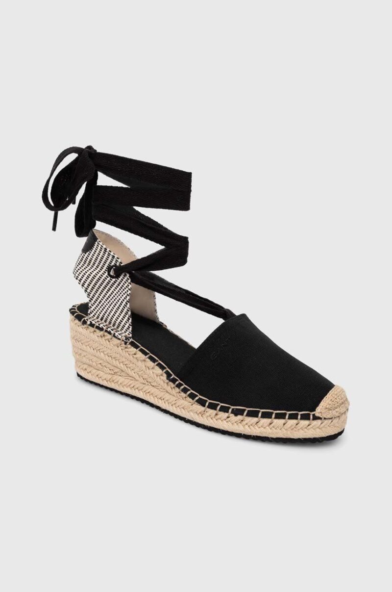 Gant espadrile Luliza culoarea negru