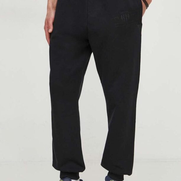 Gant pantaloni de trening din bumbac culoarea negru