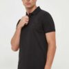 Gant polo de bumbac culoarea negru