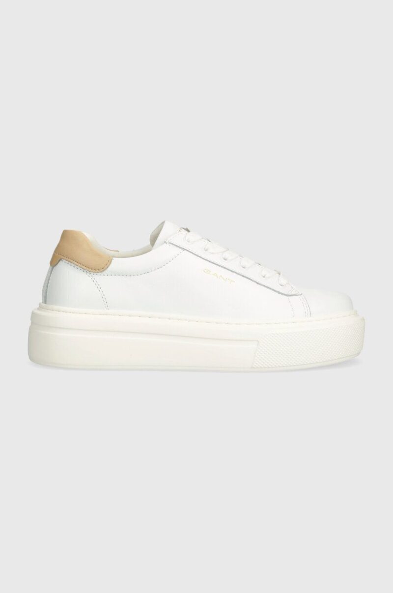 Gant sneakers din piele Alincy culoarea alb