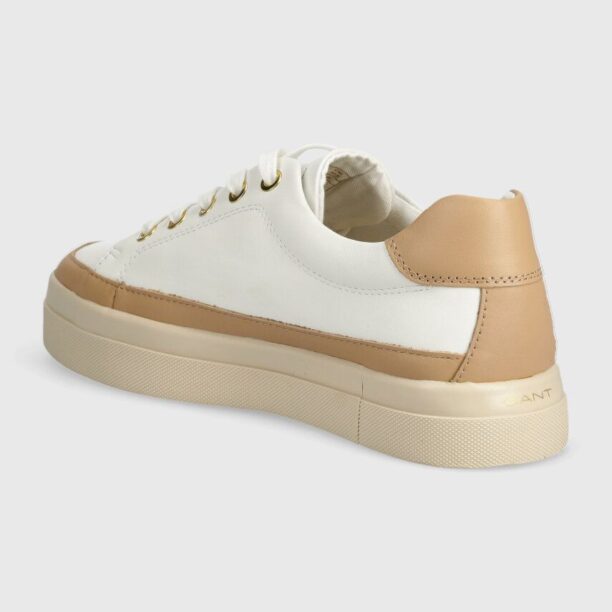 Gant sneakers din piele Avona culoarea alb