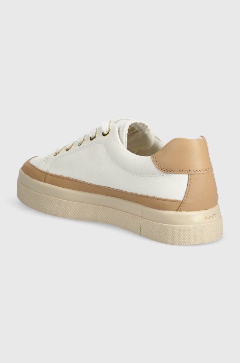 Gant sneakers din piele Avona culoarea alb