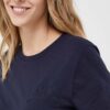 Gant tricou din bumbac culoarea albastru marin