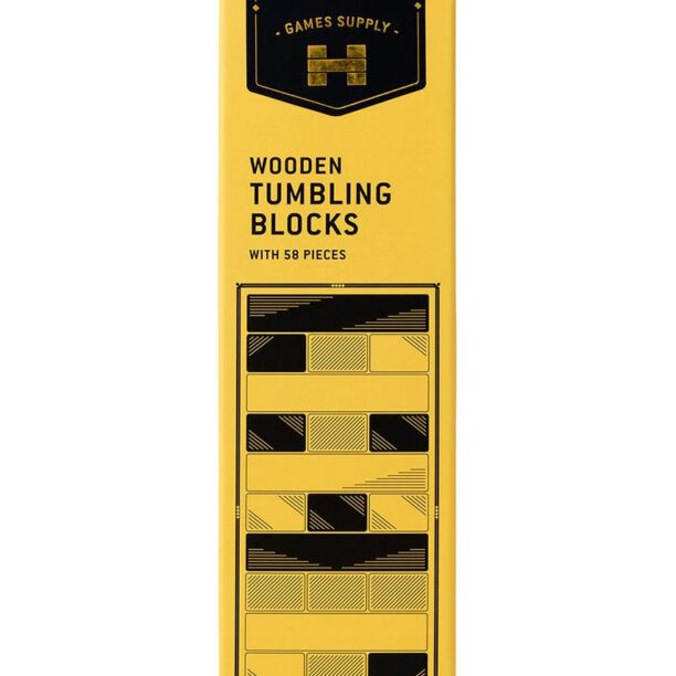 Gentelmen's Hardware joc Wooden Tumbling Blocks