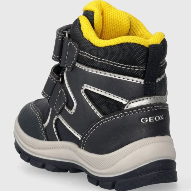 Geox cizme de iarna copii B263VD 0CEFU B FLANFIL B ABX culoarea albastru marin preţ