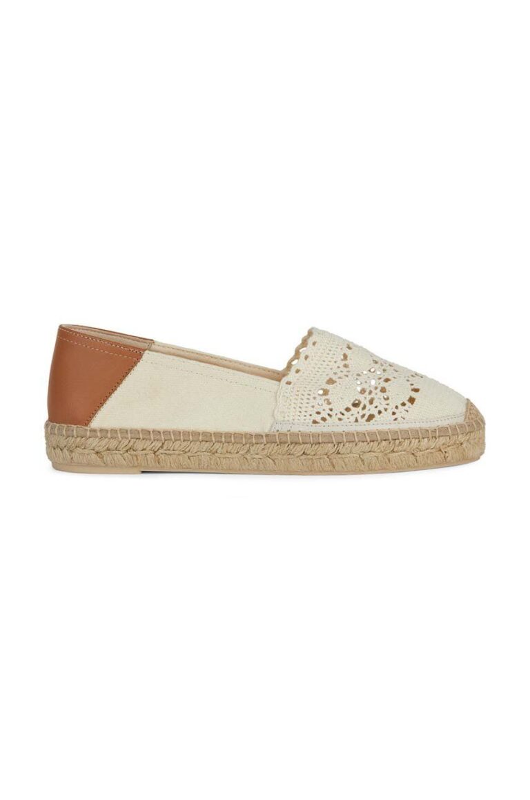 Geox espadrile D LAMPEDUSA culoarea bej