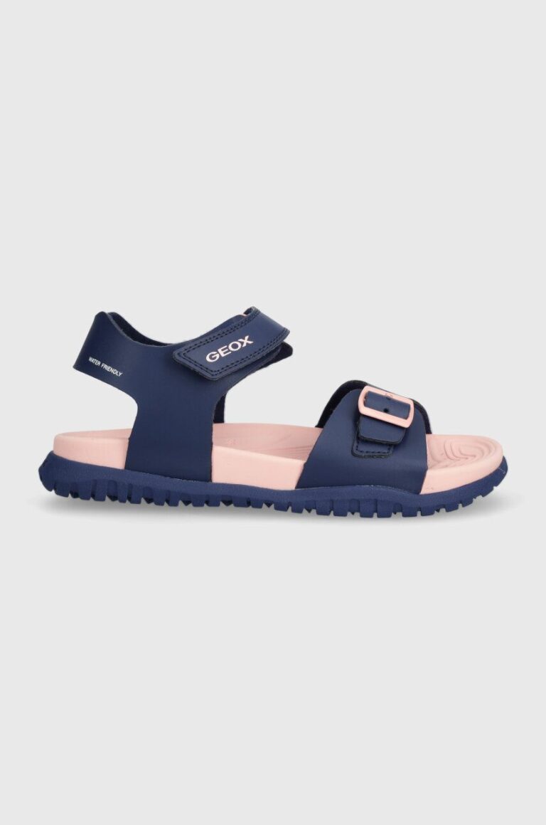 Geox sandale SANDAL FUSBETTO culoarea albastru marin