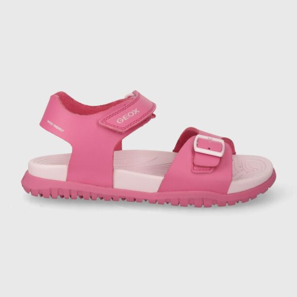 Geox sandale SANDAL FUSBETTO culoarea roz