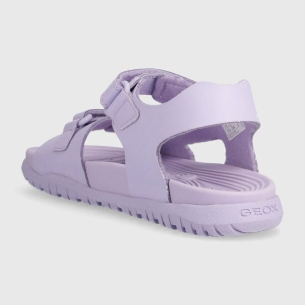 Geox sandale copii SANDAL FUSBETTO culoarea violet preţ