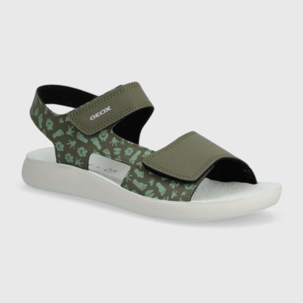 Geox sandale copii SANDAL LIGHTFLOPPY culoarea verde