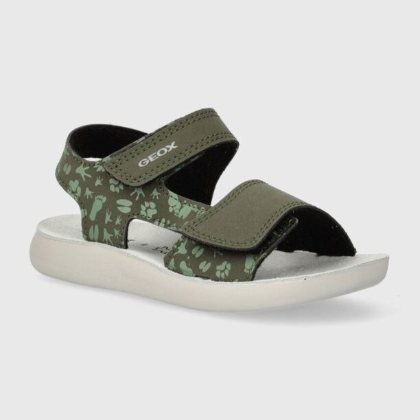 Geox sandale copii SANDAL LIGHTFLOPPY culoarea verde