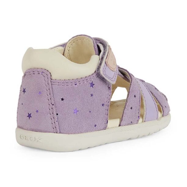 Geox sandale din piele pentru copii SANDAL MACCHIA culoarea violet preţ