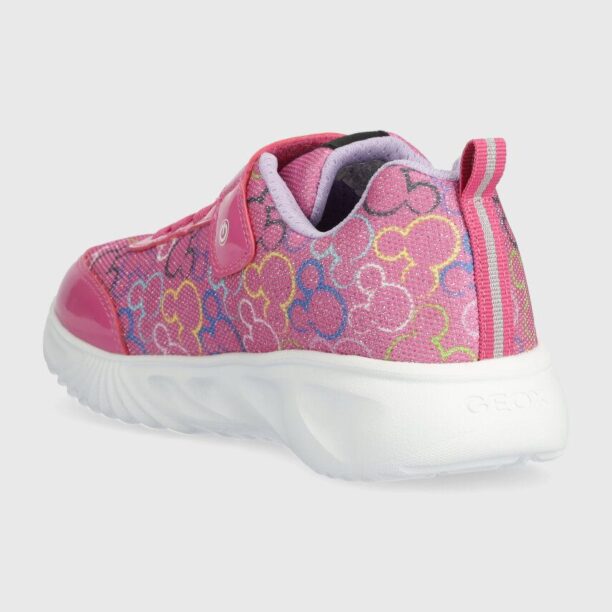 Geox sneakers ASSISTER x Disney culoarea roz preţ