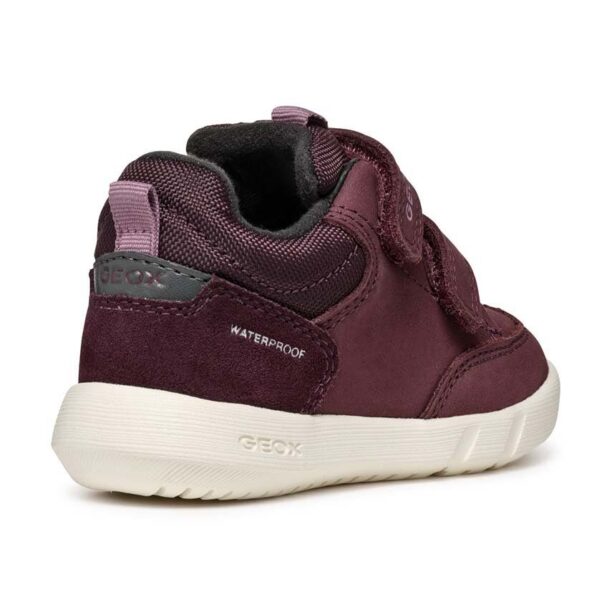 Geox sneakers de piele întoarsă pentru copii B365GA 032FU B HYROO WPF culoarea rosu preţ