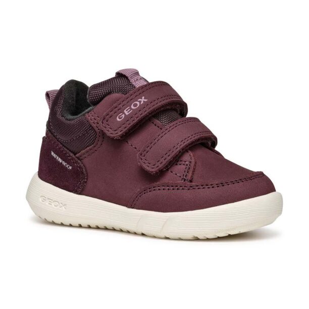 Geox sneakers de piele întoarsă pentru copii B365GA 032FU B HYROO WPF culoarea rosu