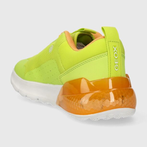 Geox sneakers pentru copii ACTIVART ILLUMINUS culoarea verde preţ