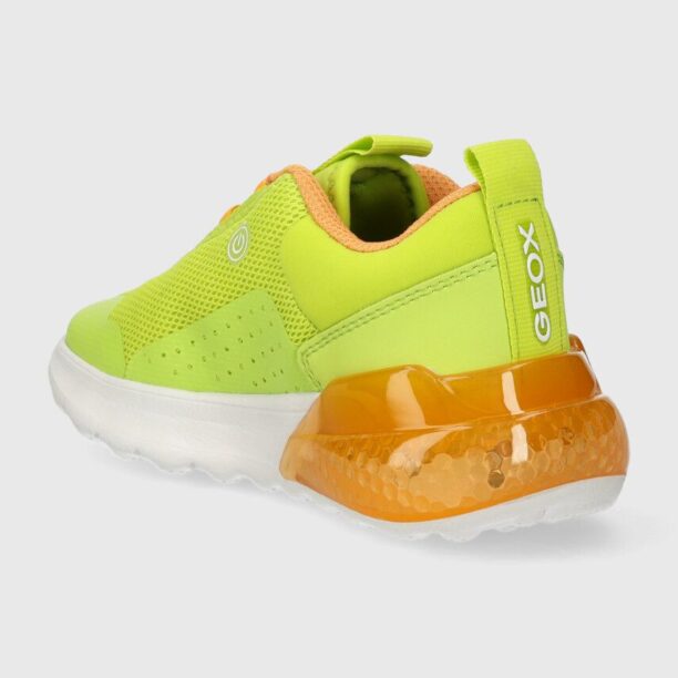 Geox sneakers pentru copii ACTIVART ILLUMINUS culoarea verde preţ