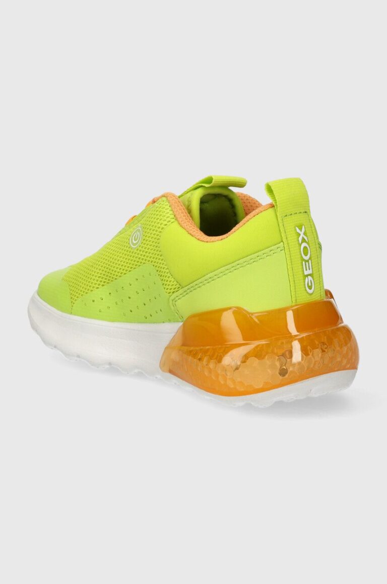 Geox sneakers pentru copii ACTIVART ILLUMINUS culoarea verde preţ